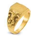 14k IBGoodman 13x9mm Men's Signet Ring - Image 8