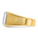 14k IBGoodman Men's Polished and Satin Cluster Ring Mounting - Image 5