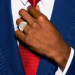 IBGoodman 10k Two-tone Men's Polished and Satin Square Cluster Ring Mounting - Image 4