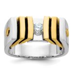 14k Two-tone IBGoodman Men's Diamond Ring Mounting