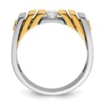 14k Two-tone IBGoodman Men's Diamond Ring Mounting - Image 2