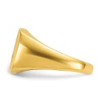 14k IBGoodman 14x14mm Men's Cushion Signet Ring - Image 3