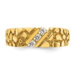14k IBGoodman Men's Diamond Nugget Ring Mounting - Image 6