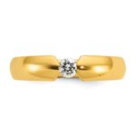 14k IBGoodman Men's 1/4 carat Diamond Complete Ring - Image 6