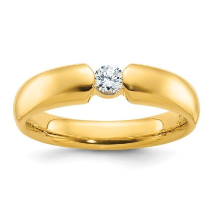 14k IBGoodman Men's 1/4 carat Diamond Complete Ring