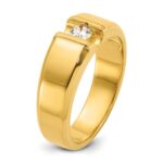 14k IBGoodman Men's 1/4 carat Diamond Complete Ring - Image 8