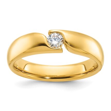 14k IBGoodman Men's 1/4 carat Diamond Complete Ring
