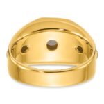 IBGoodman 14k Two-tone 1 carat Lab Grown Diamond VS/SI+ G+ Complete Polished and Brushed Men's Band - Image 5