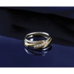 IBGoodman 14k Two-tone Polished Men's Five Stone Ring Mounting - Image 9