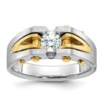 10k Two-Tone Fancy Ring Mounting
