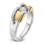 14k Two-tone IBGoodman Men's Diamond Ring Mounting - Image 6