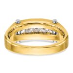 IBGoodman 14k Two-tone Five Stone Polished and Satin Men's Ring Mounting - Image 7