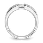 14k White Gold IBGoodman Men's Diamond Ring Mounting - Image 2