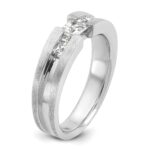 14k White Gold IBGoodman Men's Diamond Ring Mounting - Image 8
