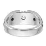 IBGoodman 14k White Gold 1 carat Lab Grown Diamond VS/SI+ G+ Complete Men's Ring - Image 5