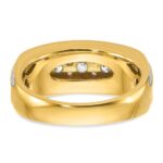 14k IBGoodman Men's Polished and Grooved Ring Mounting - Image 7