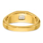 IBGoodman 14k 1 carat Lab Grown Diamond VS/SI+ G+ Emerald Complete Polished Men's Ring - Image 5