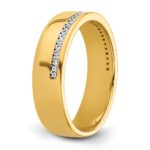 IBGoodman 14k Polished 1/5 Carat AA Quality Diamond Row Ring - Image 8