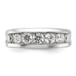 IBGoodman 14k White Gold Men's Polished 1 Carat AA Quality Diamond Ring - Image 5
