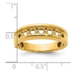 14k Yellow Gold IBGoodman Men's Polished Ring Mounting - Image 3