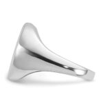 14k White Gold IBGoodman Men's Oval Onyx Complete Ring - Image 5