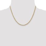 14K 2.8mm Semi Solid Rope with Lobster Clasp Chain - Image 4