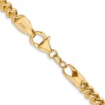 14K 3.7mm Semi-Solid Franco with Fancy Lobster Clasp Chain - Image 3