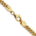 14K 4.5mm Semi-Solid Franco with Fancy Lobster Clasp Chain - Image 3