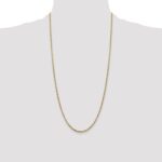 14K 1.75mm Semi-Solid Round Box with Lobster Clasp Chain - Image 4