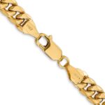 14K 6.75mm Semi-Solid Miami Cuban with Lobster Clasp Chain - Image 3
