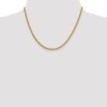 14K 2.2mm Semi-Solid Franco with Lobster Clasp Chain - Image 4