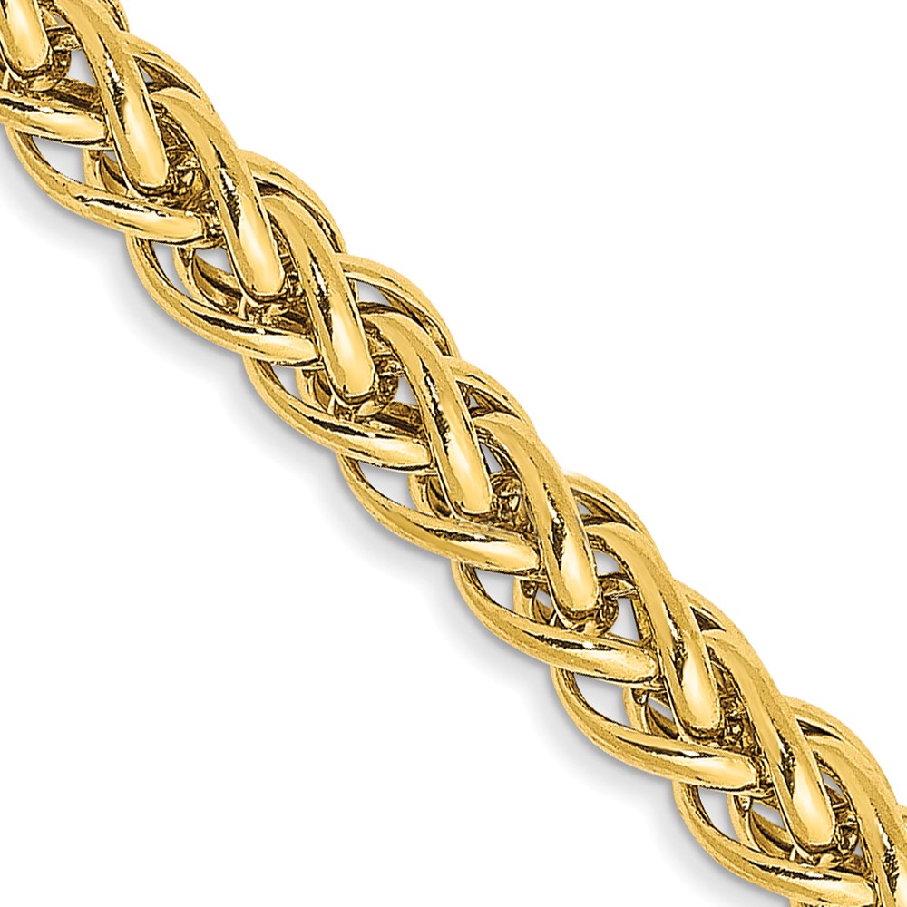 BC177.jpg 14K 3.5mm Semi-Solid 3-Wire Wheat with Lobster Clasp Chain - Image 1