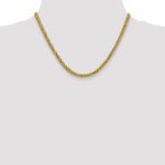 14K 4.65mm Semi-Solid 3-Wire Wheat with Lobster Clasp Chain - Image 4