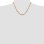 14k 3.5mm Semi-Solid Miami Cuban Chain - Image 4