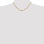 14ky 3.5mm Semi-Solid Rope Chain - Image 4