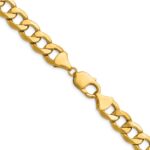 14k 11.3mm Semi-Solid Curb Chain - Image 3