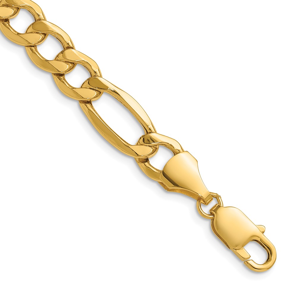 BC211.jpg 14k 9.4mm Semi-Solid Figaro Chain - Image 1