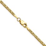 14K 2mm Byzantine with Lobster Clasp Chain - Image 3