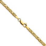 14K 2.5mm Byzantine with Lobster Clasp Chain - Image 3