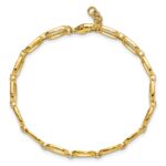 14k 1/2 carat Lab Grown Diamond VS/SI+ G+ Complete Oval Link 6.75 inch with .25 inch extension Bracelet - Image 4