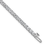 14k White Gold  7 carat Lab Grown Diamond VS/SI+ G+ Complete Tennis Bracelet