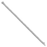 14k White Gold  9 carat Lab Grown Diamond VS+ F+ Complete Tennis Bracelet - Image 2