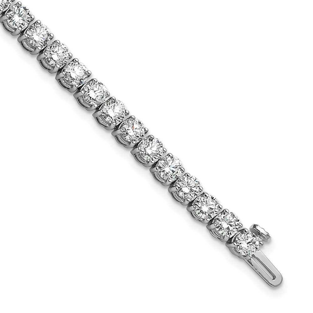 BM10305-WAA.jpg 14k White Gold 9 carat Lab Grown Diamond VS+ F+ Complete Tennis Bracelet - Image 1
