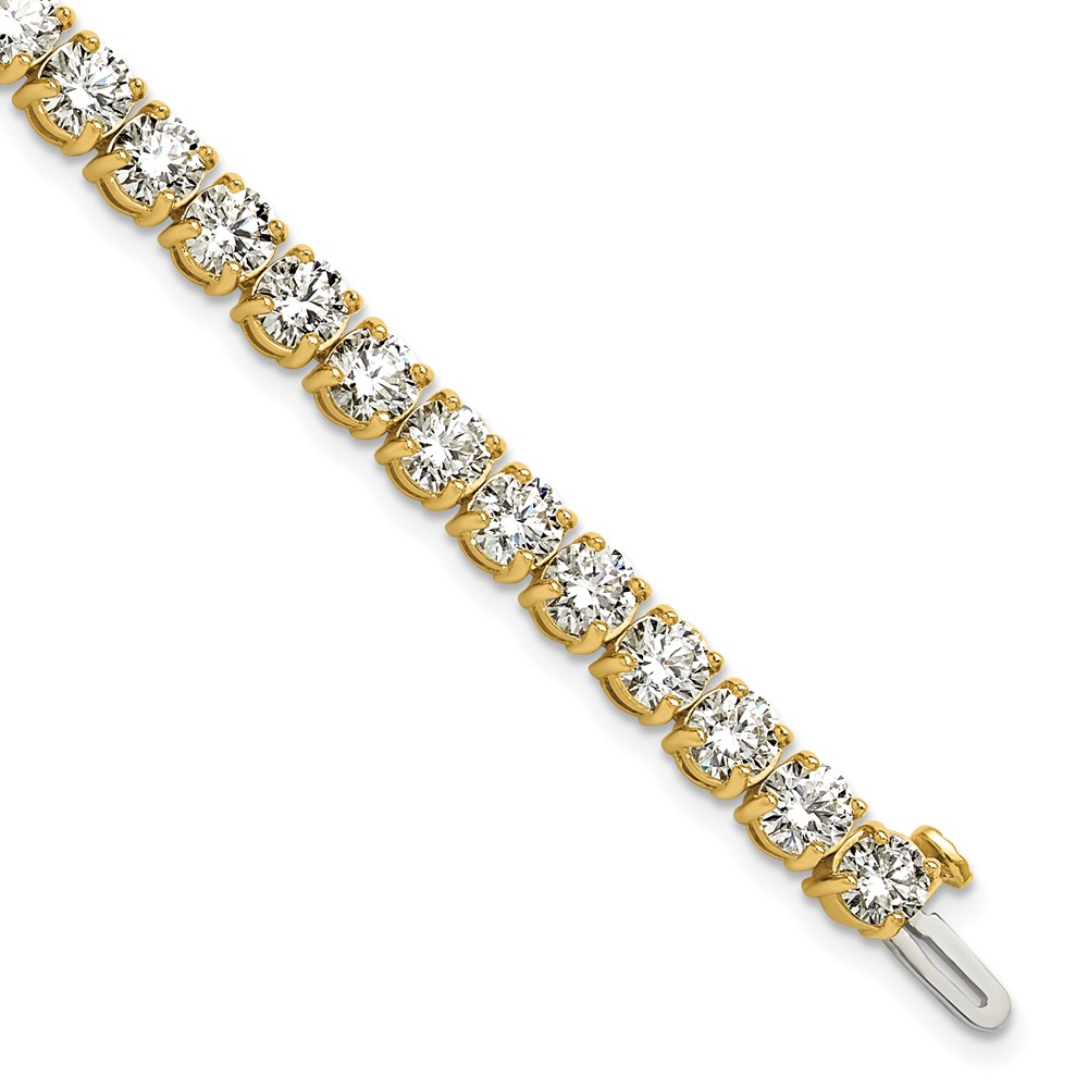 BM10308-YAA.jpg 14k 14 carat Lab Grown Diamond VS+ F+ Complete Tennis Bracelet - Image 1