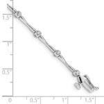 10k White Gold Diamond Bracelet - Image 3