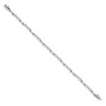 10k White Gold Diamond Bracelet - Image 2