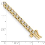 14k Complete 2 carat Diamond Illusion Setting 7 inch Tennis Bracelet - Image 4