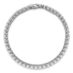 14k White Gold 7 7/8 carat Lab Grown Diamond VS/SI+ G+ Complete Round Tennis Bracelet - Image 4