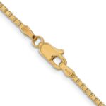 14K 1.9mm Box with Lobster Clasp Chain - Image 3