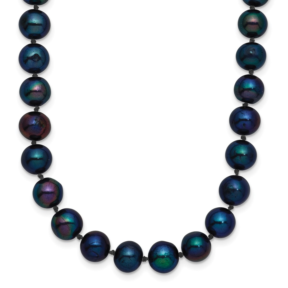 BPN060.jpg 14k 6-7mm Black Near-Round Freshwater Cultured Pearl Necklace - Image 1
